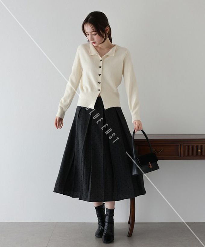 日本 BLUE EAST - 愛心蝴蝶結扣成熟甜美針織開襟衫-白 (M)