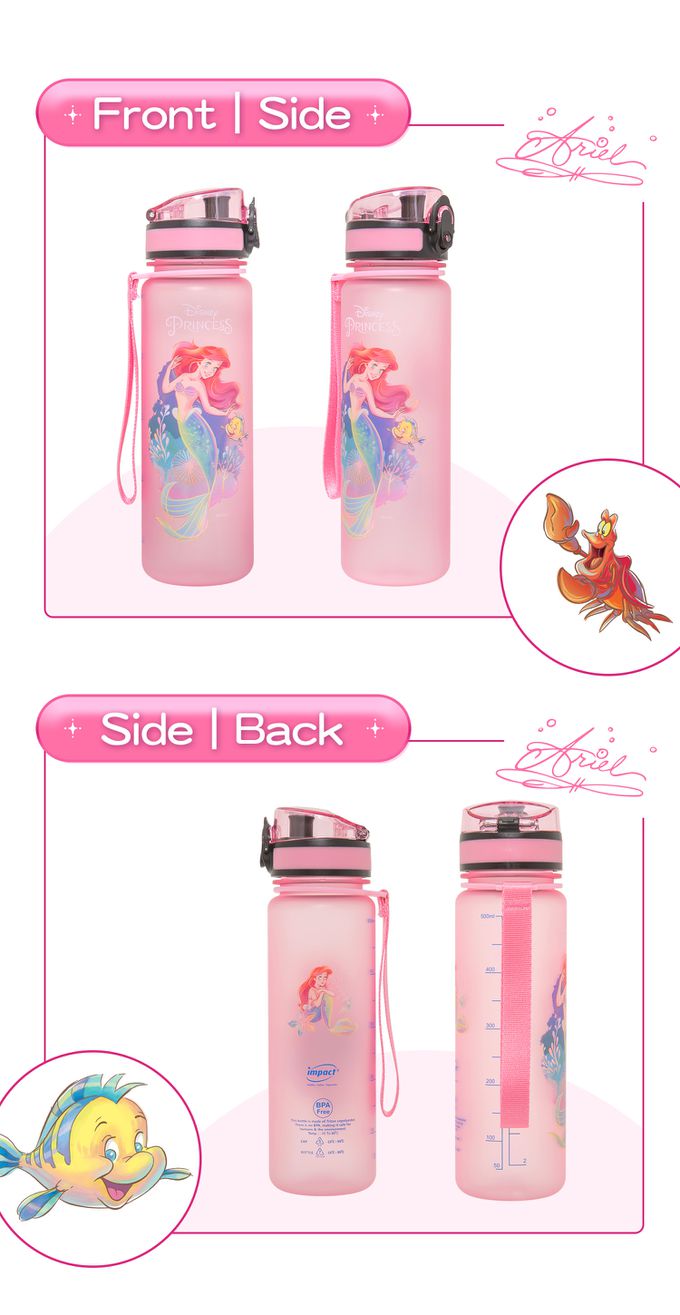 怡寶 | 小美人魚彈蓋兒童水壺/水杯(500ML)-粉色