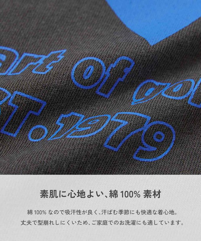 日本 devirock - 100%棉 定番可愛女孩印花短袖上衣-玫瑰-淺紫