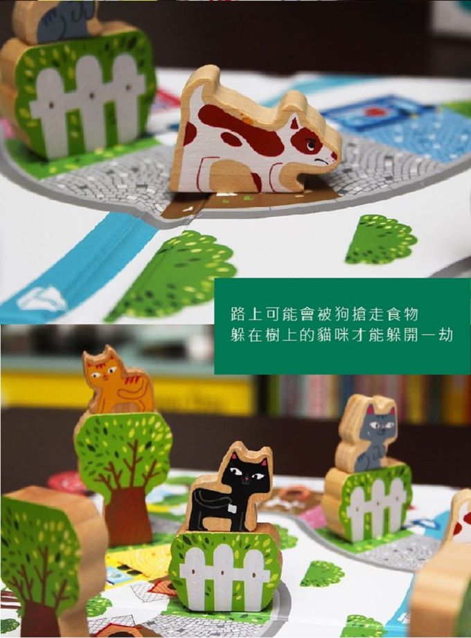 法國Janod - 趣味桌遊-貓狗爭奪戰-(福利品出清/盒損)-6-12歲