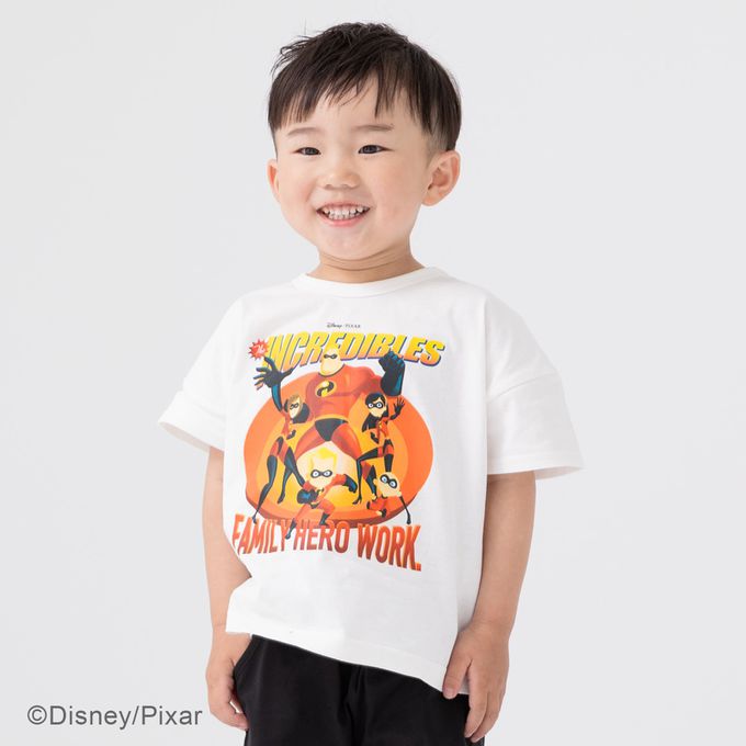 日本 Chil2 - 迪士尼聯名 純棉短袖上衣-超人特攻隊角色-白