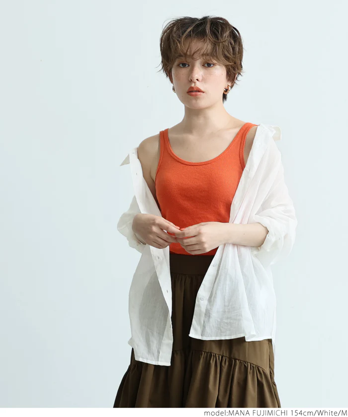 日本 COCA - 輕薄透膚質感長袖襯衫/外套-灰