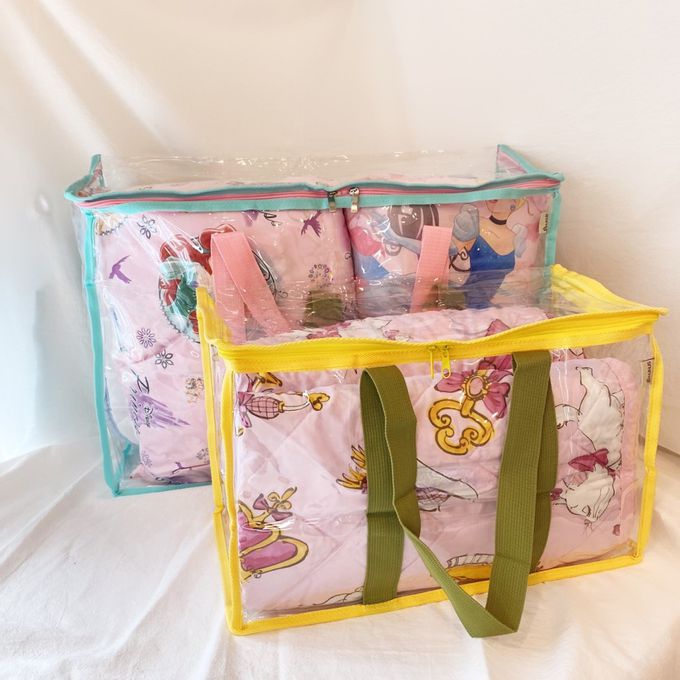 妞妞絲 - 透明棉被袋-奶茶色 (L)