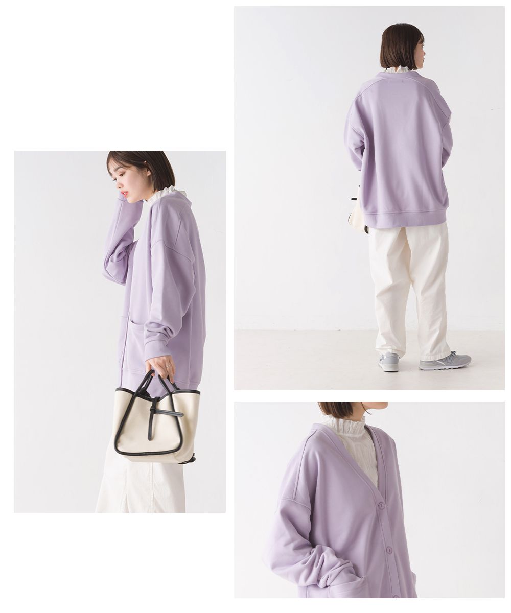 日本 OMNES - 百搭V領棉混舒適薄外套-大人-象牙杏