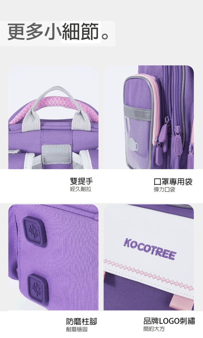 kocotree - 減壓大容量護脊書包-小碼-銀河大冒險藍