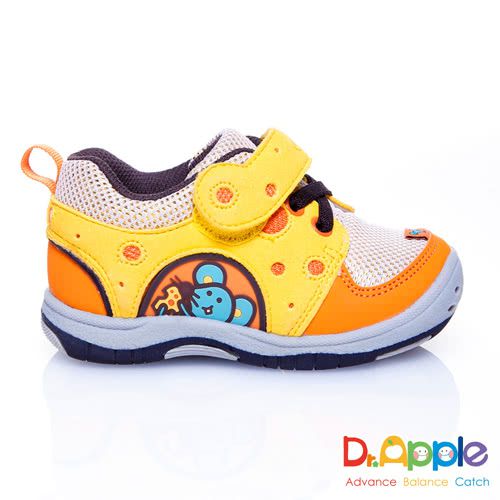 Dr. Apple - 機能童鞋_乳酪與貪吃老鼠俏皮小童-橘