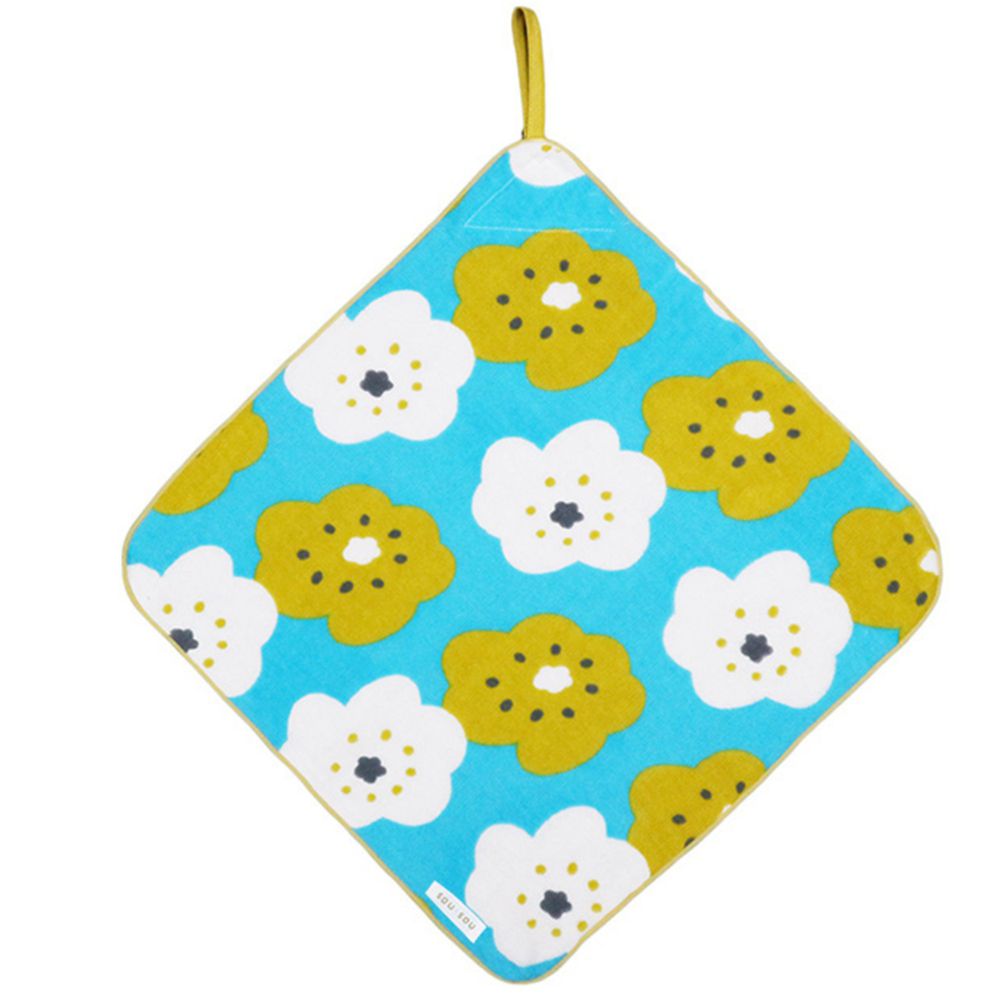 日本代購 - 【SOU·SOU】日本製今治純棉擦手巾-黃白花 (32x32cm)