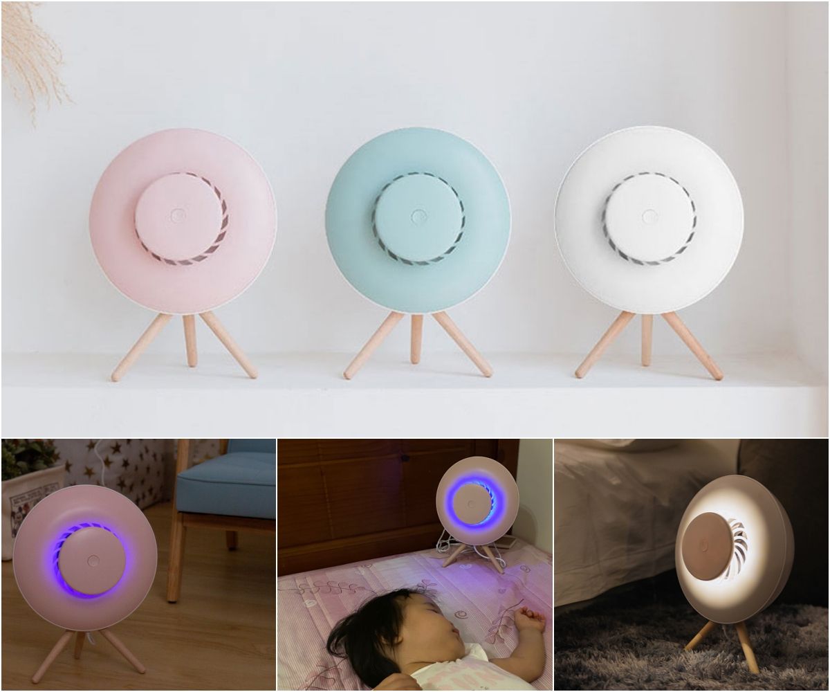 【韓國ifif  靜音強效LED滅蚊燈】史上最美馬卡龍色