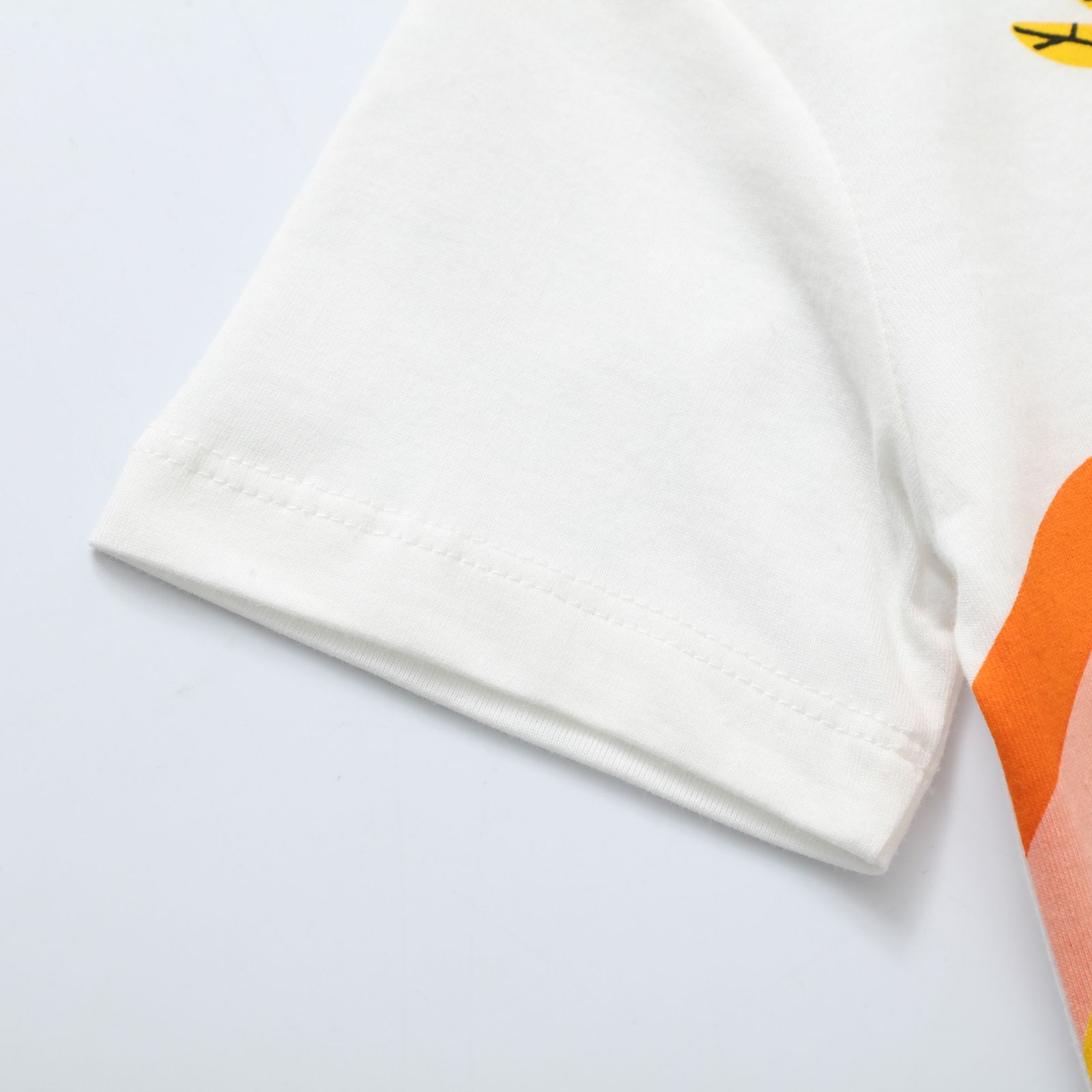 Jumping meters - 棉質圓領短袖上衣-恐龍世界-白色