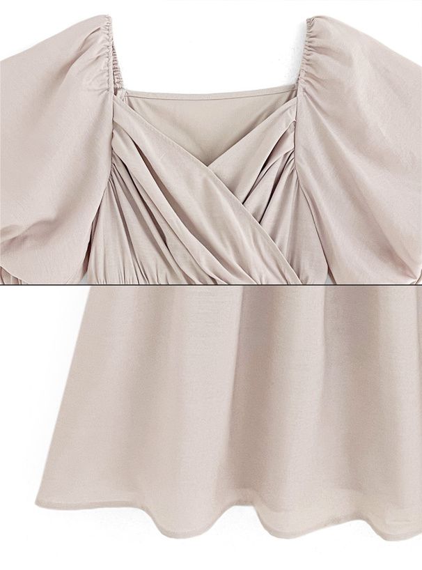 日本 GRL - 浪漫圓舞曲泡泡袖雪紡洋裝-高原綠