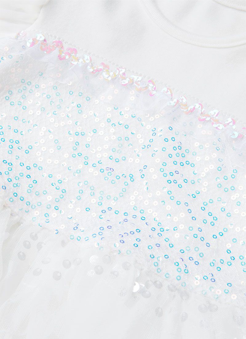 韓國 OZKIZ - 白雪天使洋裝(附發光髮飾)-白