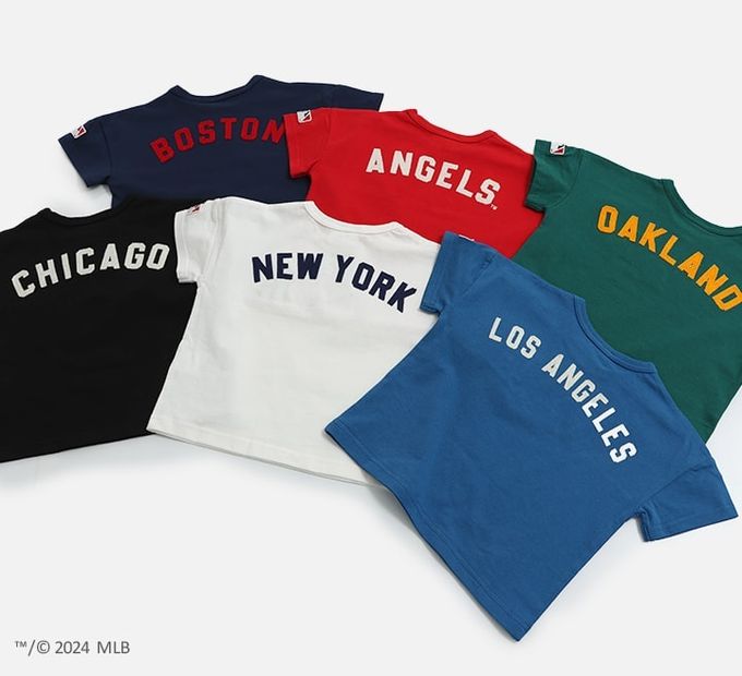 日本 Chil2 - MLB聯名 純棉短袖上衣-奧克蘭運動家-濃綠