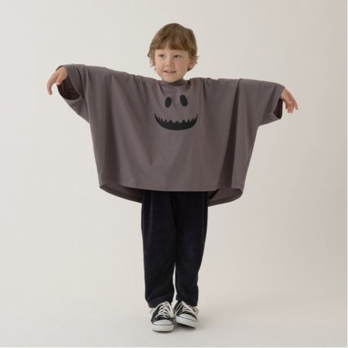 日本 b-ROOM - 萬聖節寬版造型上衣-幽靈-象牙白