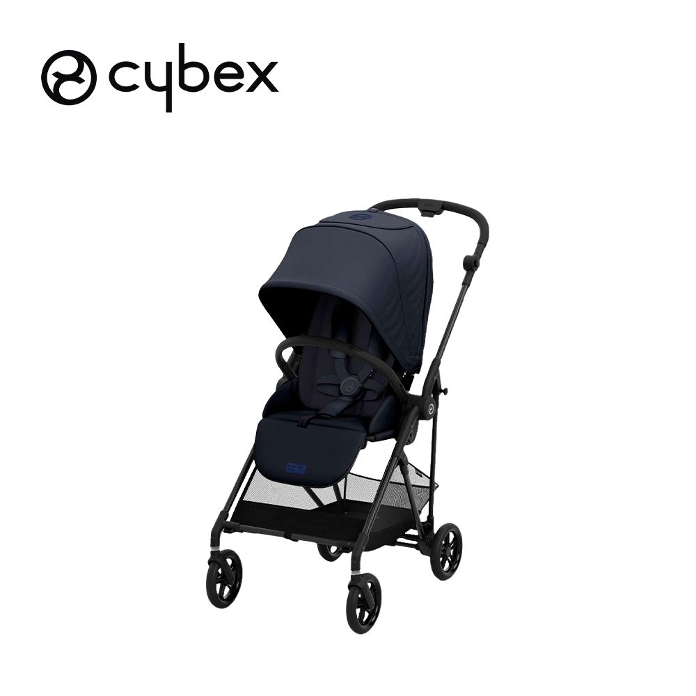 德國 Cybex - Melio 雙向嬰兒推車(含新生兒座墊組)-超輕量碳纖維 日本限定款-靜謐藍