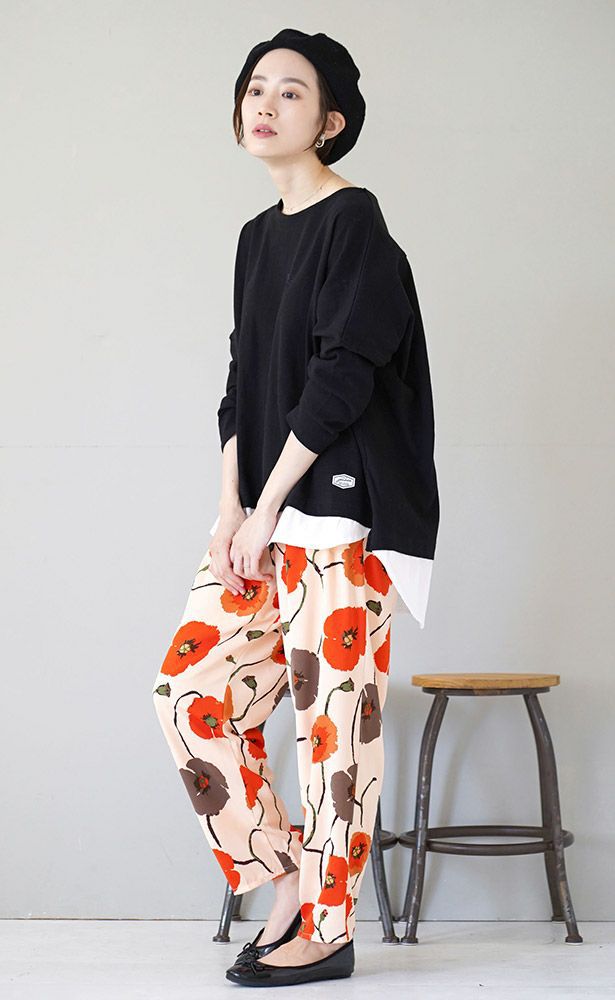 日本 zootie - 純棉假兩件修身前短後長長T-墨綠