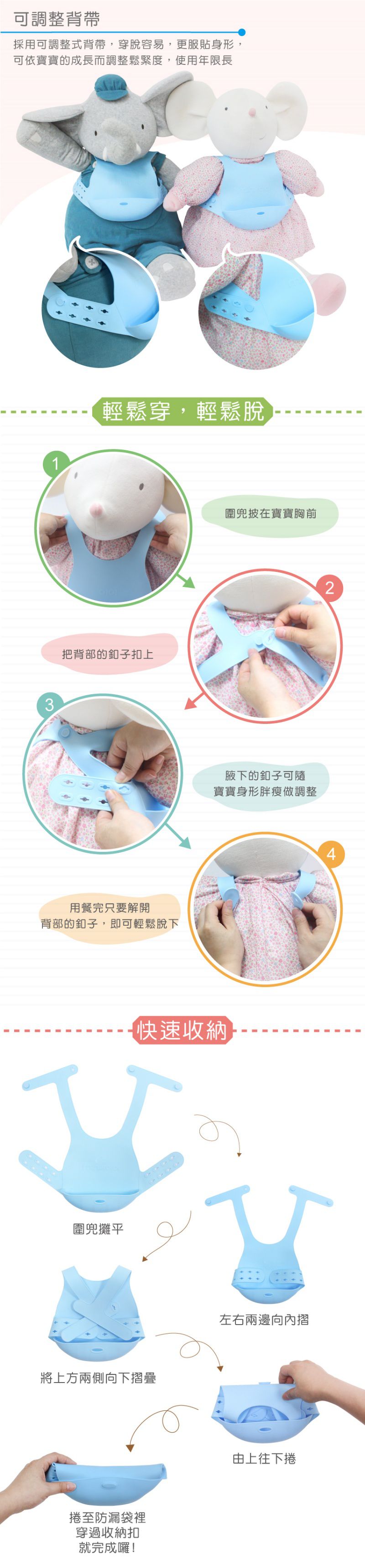 土耳其 minikoioi - X型立體矽膠圍兜-維尼黃