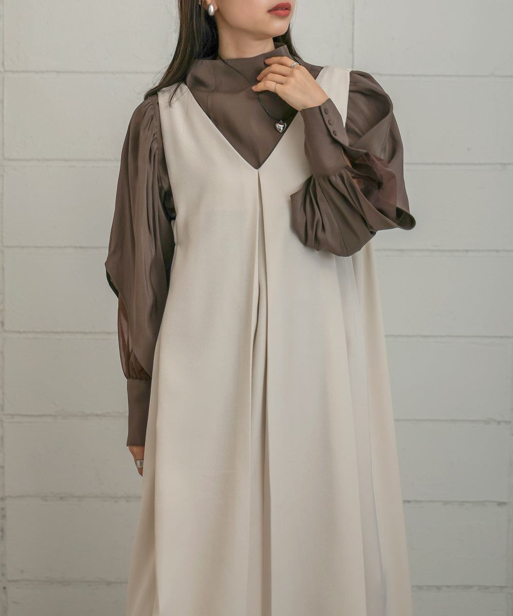 日本 Bab - 2WAY側鬆緊修身背心裙-黑