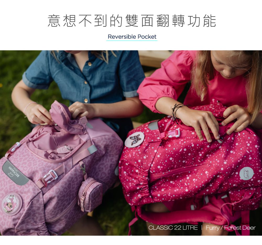 Beckmann - AIR FLX 擴充護脊書包 20~25L-3D太空火箭