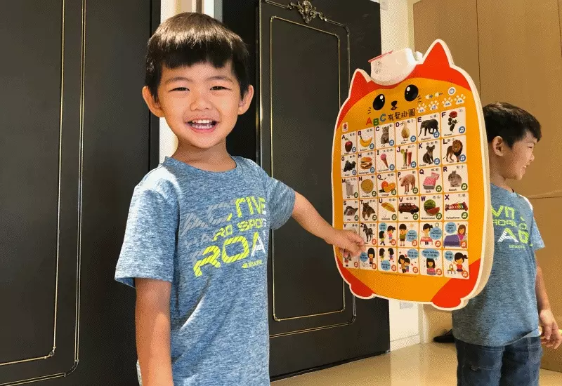 動物有聲掛圖-中英台3種語言+精選36種動物真實圖片+2首經典律動性兒歌+互動問答遊戲