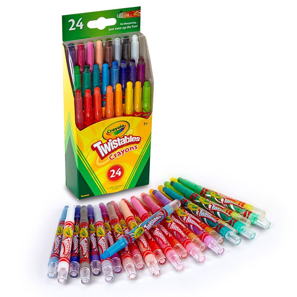 Crayola繪兒樂 - 迷你裝旋轉蠟筆經典色24色