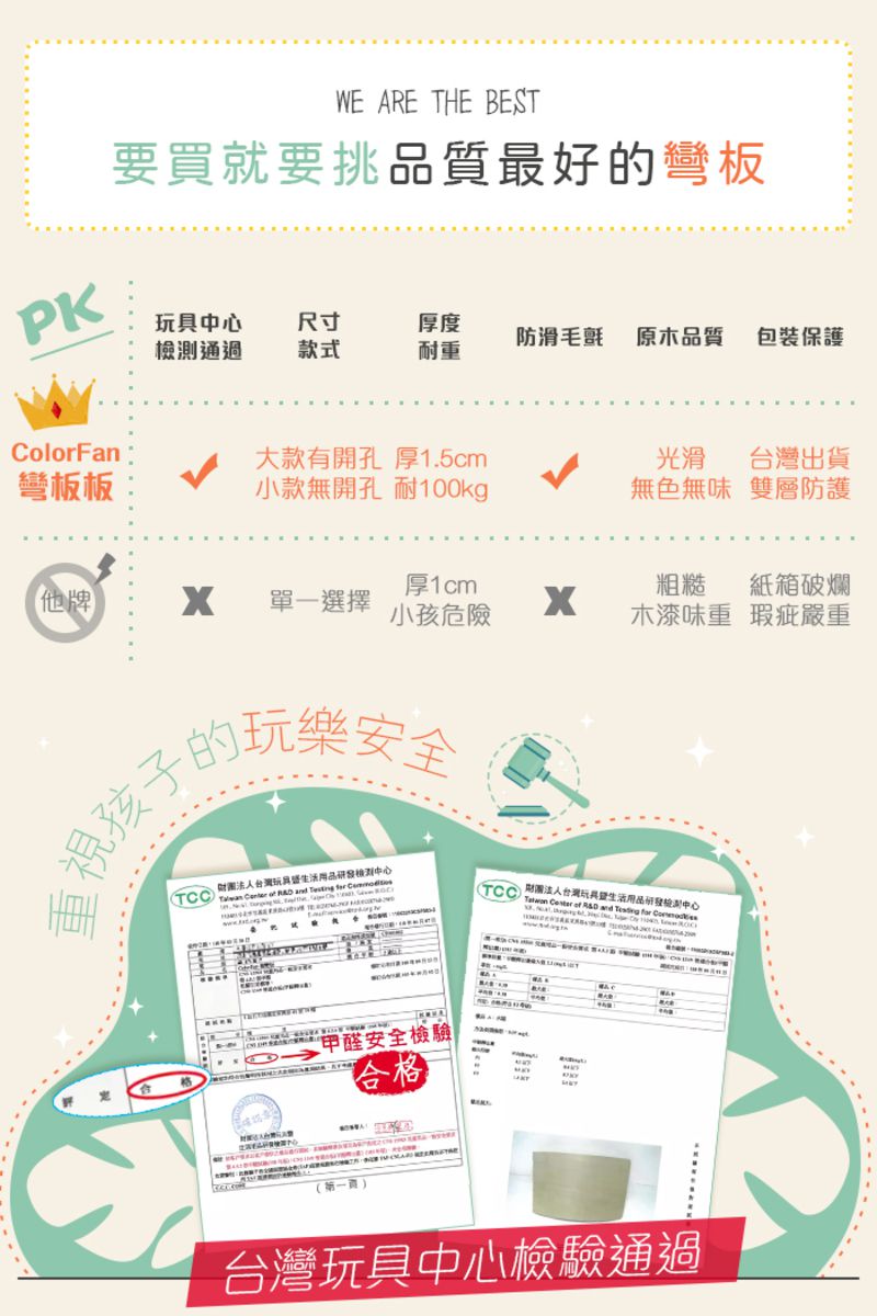 ColorFan - 無孔彎板板