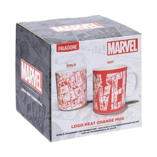Marvel 漫威 LOGO 感溫變色馬克杯 漫威水杯