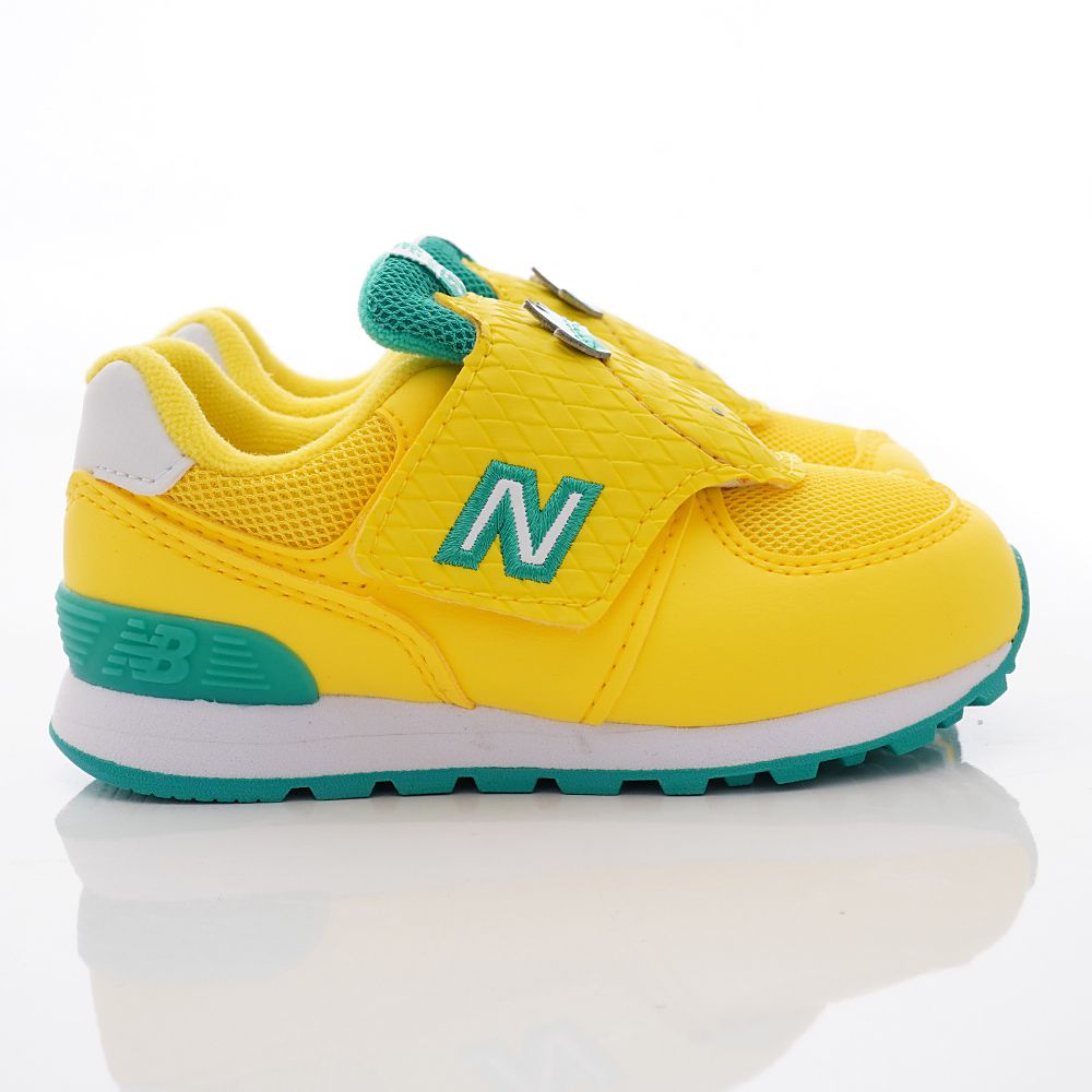 New Balance - 復古透氣慢跑鳳梨鞋款574FRC系列(小童段)-黃