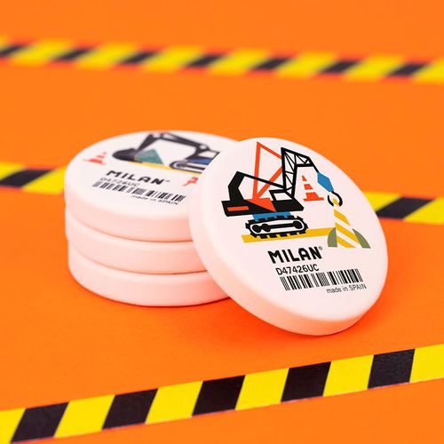 圓形橡皮擦_挖土機_2入組