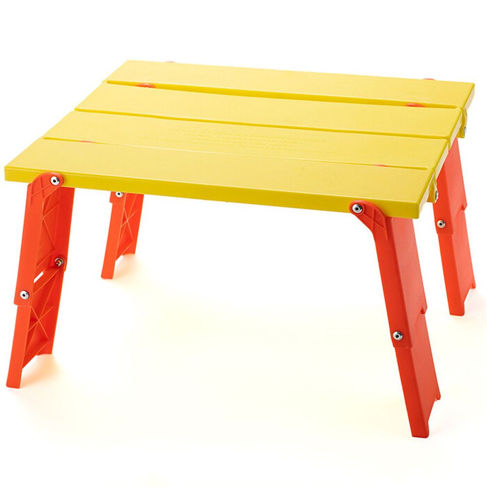 日本代購 - 兩階段輕便摺疊桌-橘黃