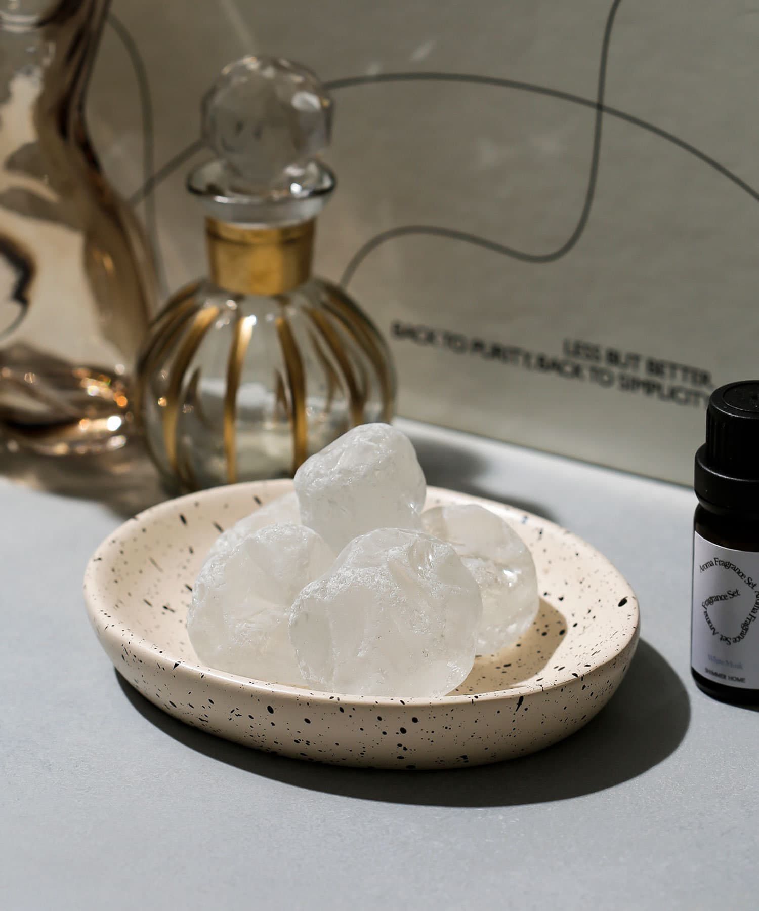 日本代購 - SHIMMER ROOM  療癒香氛開運能量擴香石-混色石-絢麗紫(甜橙麝香)