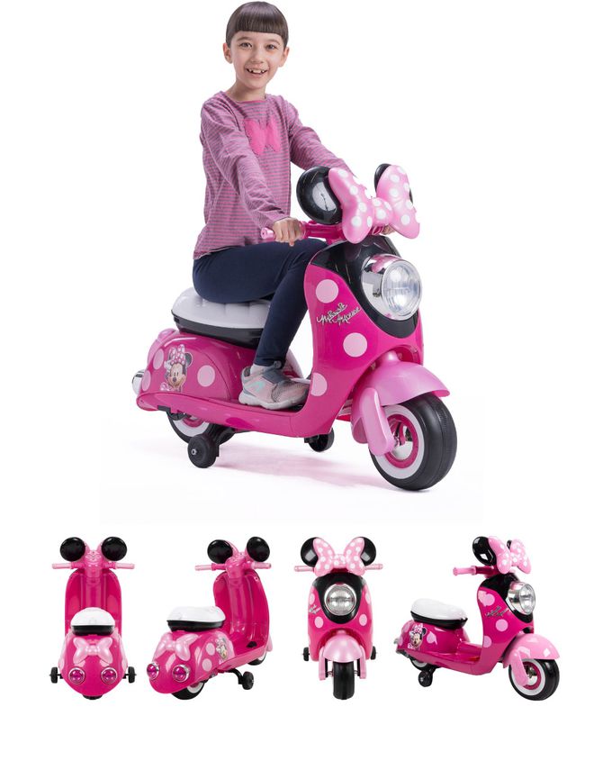 HUFFY - Disney正版授權經典角色組(米妮電動車+米奇3輪滑板車)