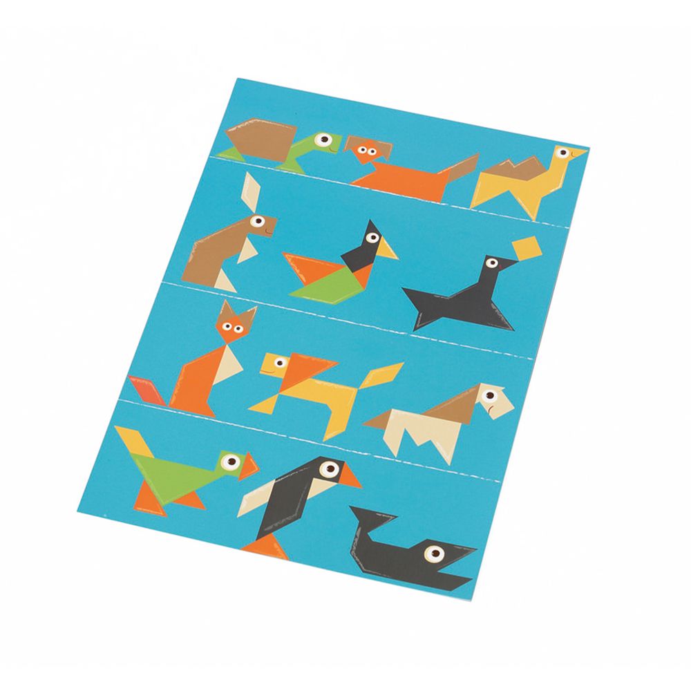 邏輯遊戲書-動物七巧板