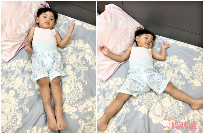 純棉網眼腹卷高腰護肚褲-藍色