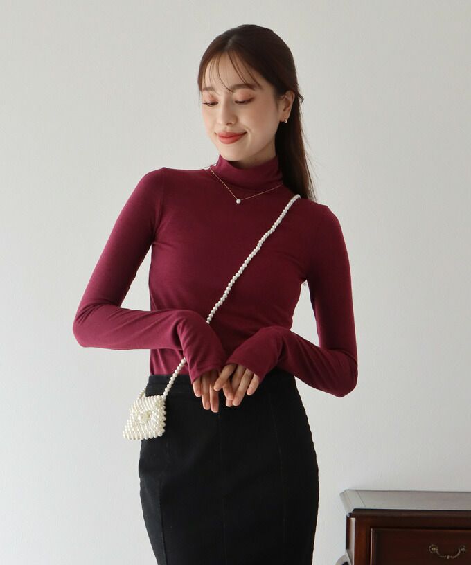 日本 BLUE EAST - 柔軟彈性長袖內搭上衣-寶藍