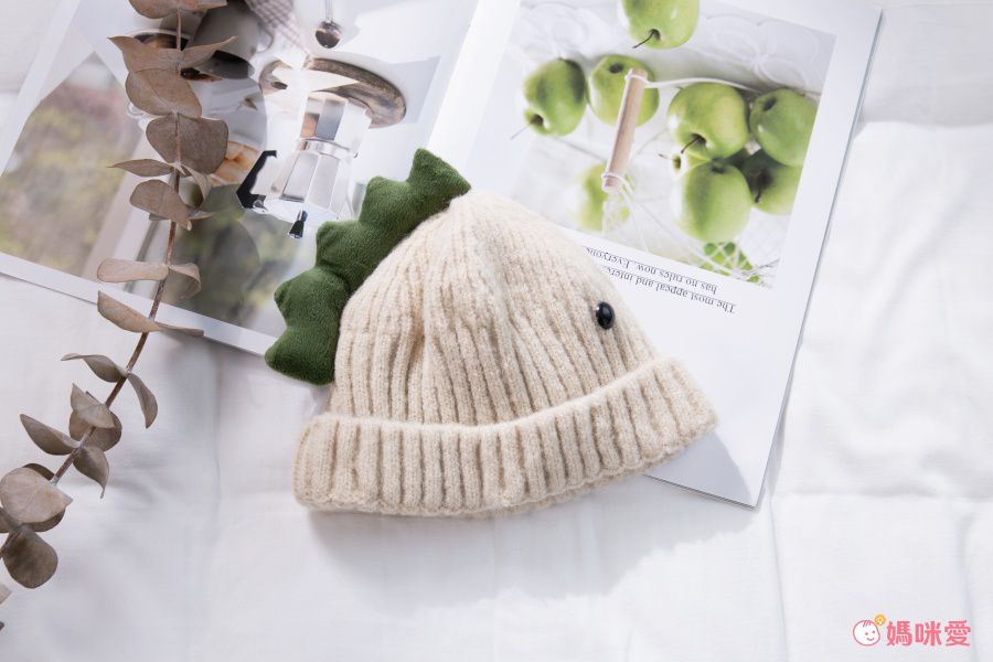 立體恐龍毛帽-深藍色 (47-50CM(建議2歲-3歲))