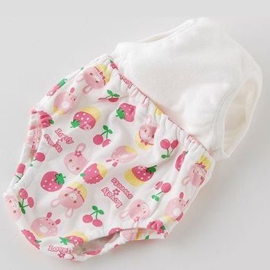 日本西松屋 - 三層學習褲3件組-分離式-新幹線車車