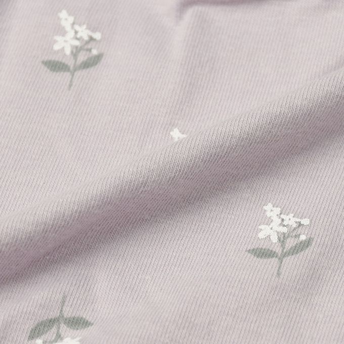 akachan honpo - 半截式內衣-前開式小花-紫色