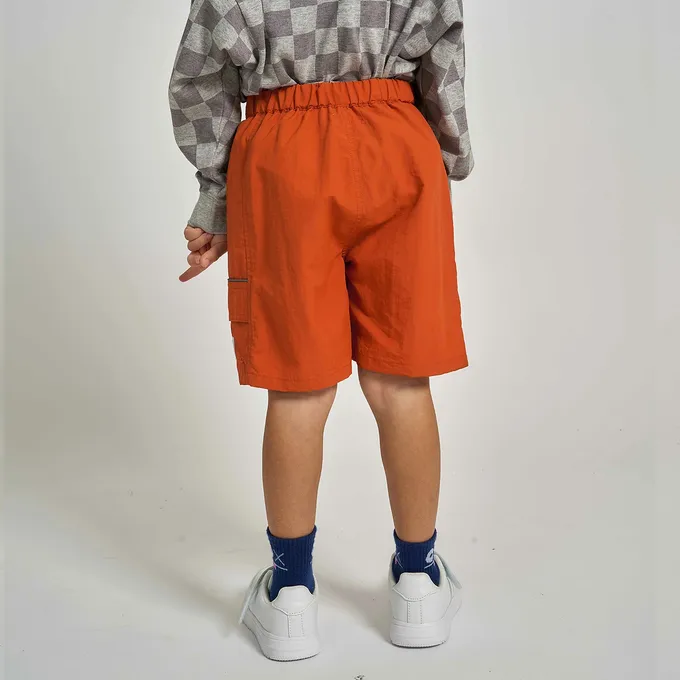 日本 b-ROOM - 抗汙防潑水 機能玩耍側口袋短褲-黑