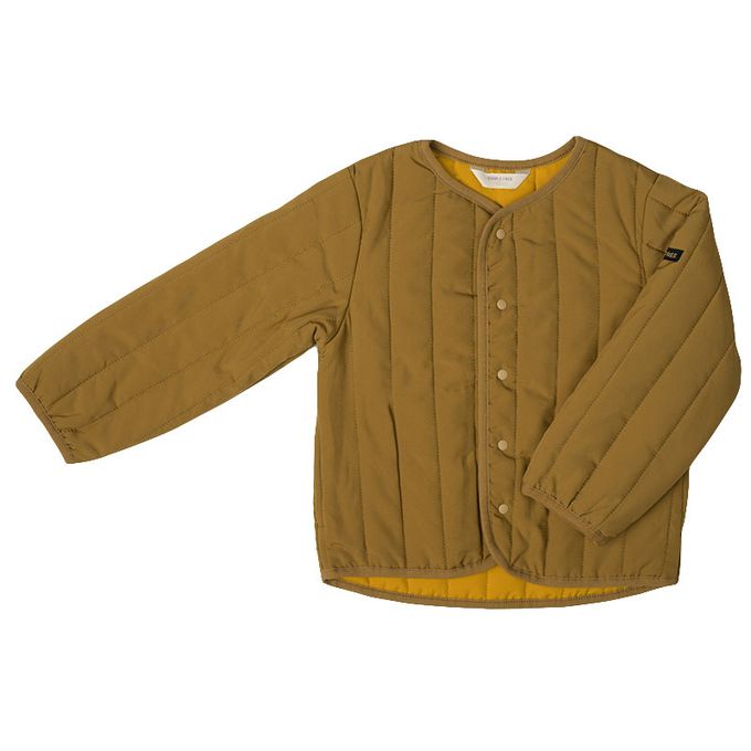 akachan honpo - 寬鬆夾克-超細纖維-淺卡其色