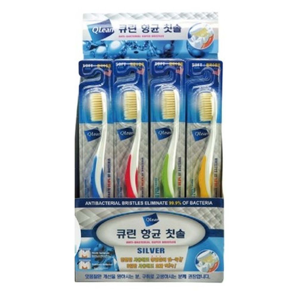 韓國Q-LEAN - 銀離子牙刷4支入/消除口臭/牙垢/沒有添加劑/銀離子牙刷