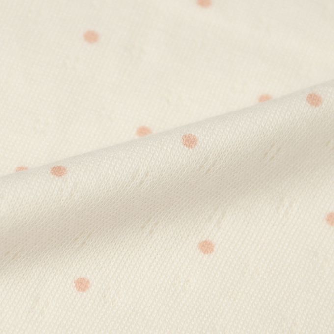 akachan honpo - 短袖圓領上衣2件組蓬鬆棉-櫻桃&點點-粉紅色