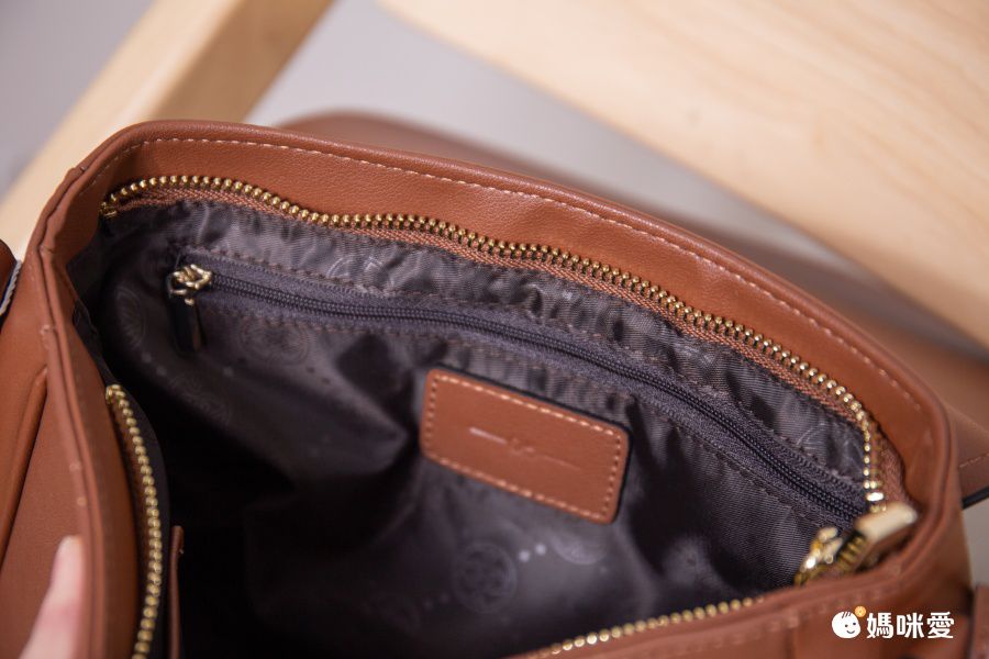 真皮質感腋下馬鞍包-附2種背帶-深棕色 (25x19x9cm)