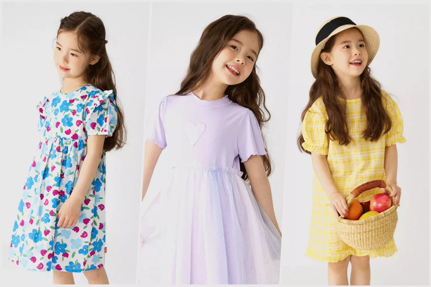 韓國 OZKIZ - (附包包帽子)熱帶棕櫚印飄逸荷葉袖洋裝-白X綠