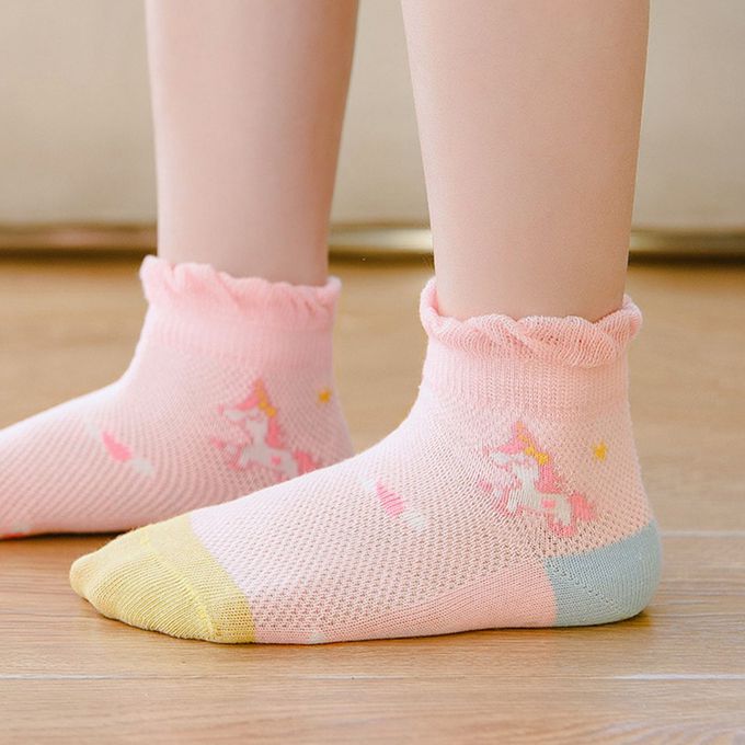 腳ㄚ子 - 幼/兒童透氣網眼襪 童襪 襪子 棉襪 兒童襪-童話世界