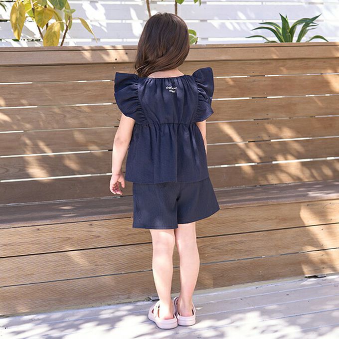 日本 Lycee mine - 可愛荷葉邊口袋短褲-檸檬黃