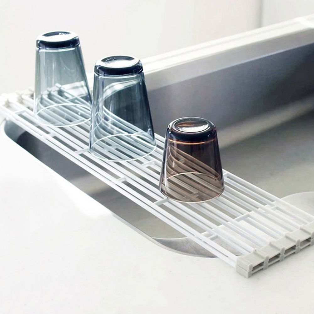 日本霜山 - 可摺疊多功能金屬水槽瀝水架