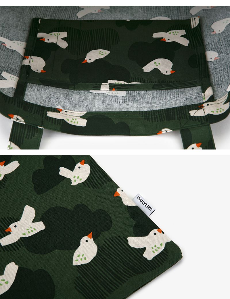 韓國製 - 牛津布環保袋/購物袋-花花世界 (41X43cm)