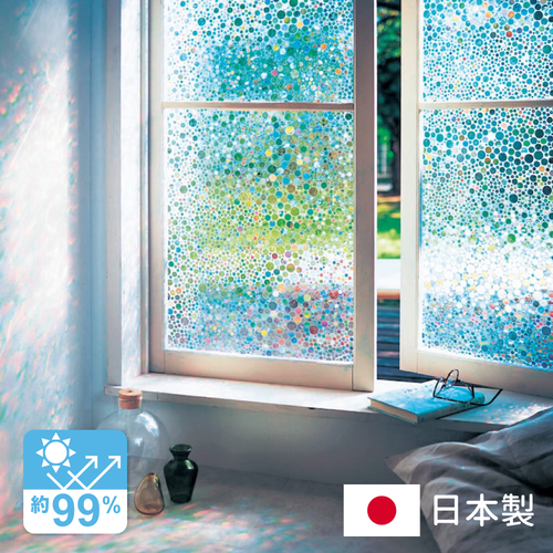 防曬降溫【日本製抗 UV 絕美光影窗貼】隔絕99%紫外線