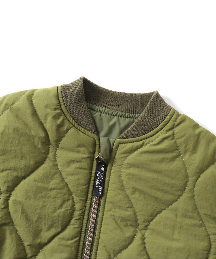 日本 BREEZE - 袖可拆2way絎縫拼接夾克/背心-軍綠