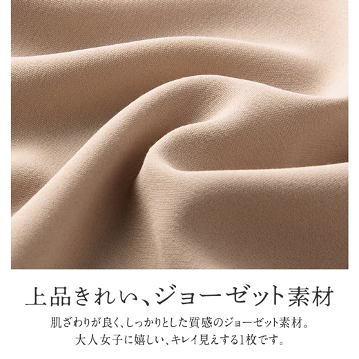 日本 BELLUNA - 前後2way打褶雪紡寬袖短袖上衣-深藍